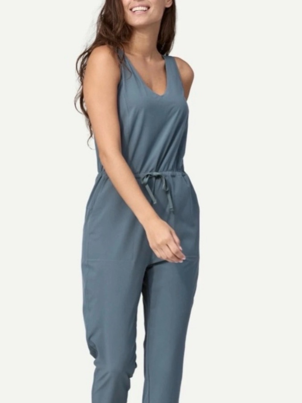 Patagonia Slate Blue fleet with it Jumpsuit